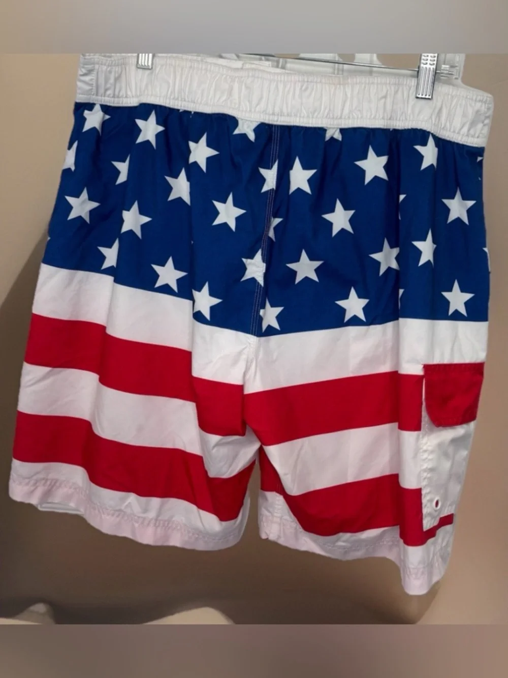 USA Flag Board Shorts‎ Men’s Large Patriotic Swim Trunks Beach Summer